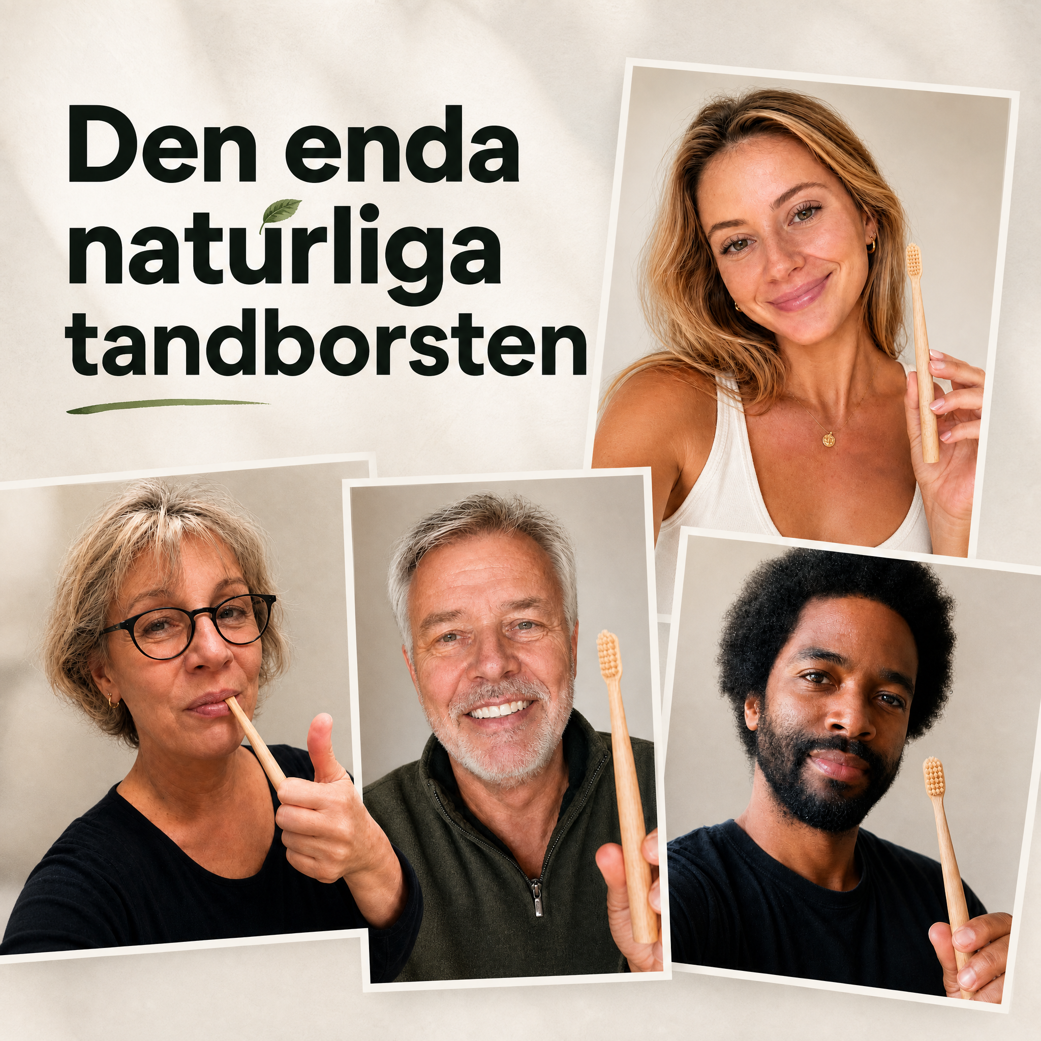Evron Vildsvinsborstin & Bambu Tandborste (4-pack)